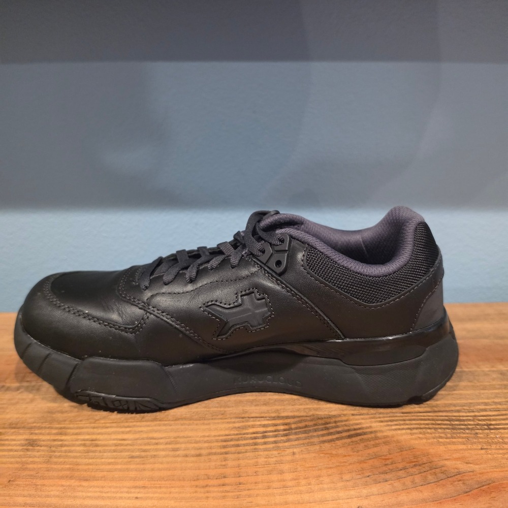Kuru Womens Kinetic Sneakers Black Leather Anti-Slip Work Shoes 10W - Picture 7 of 11